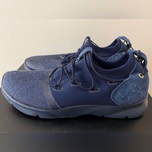 Under Armour Men's Navy Athletic Shoes suede 11.5